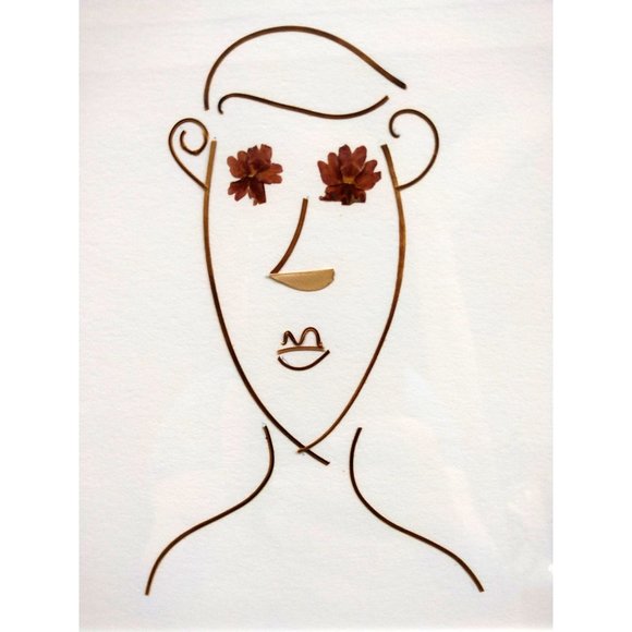 Natural Garden Foliage Art “Vine Man” Framed Wall Décor - Picture 5 of 5